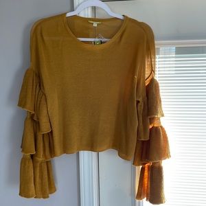 Gianna Bini mustard top